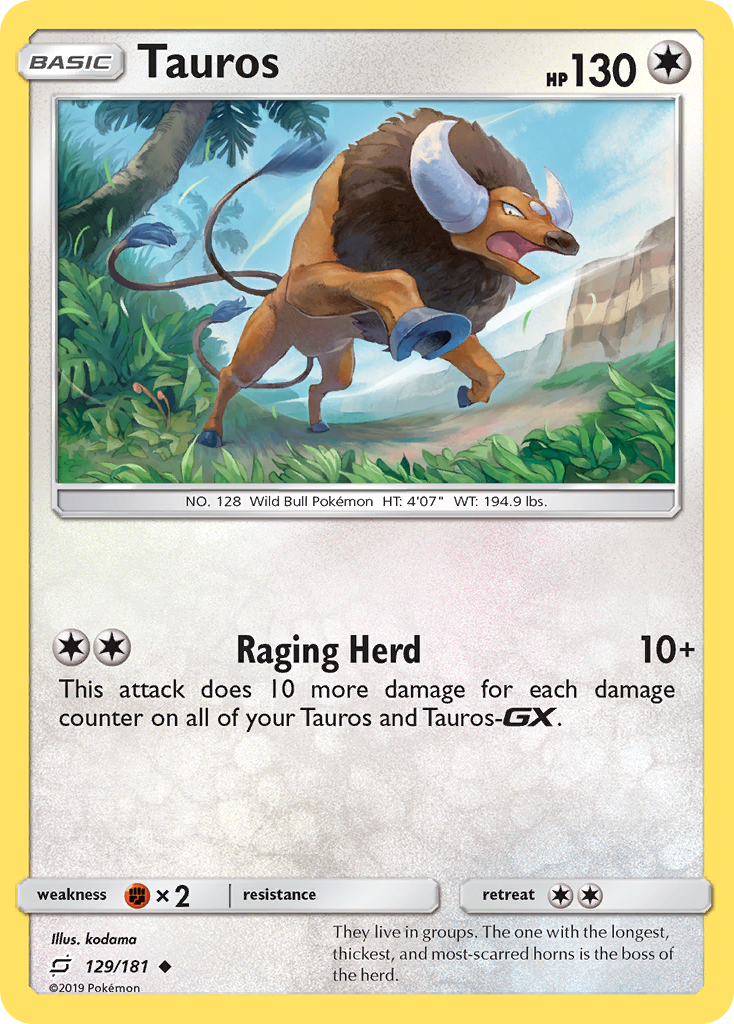 Tauros 129/198 Uncommon