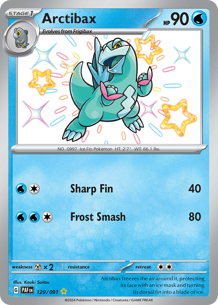Arctibax 129/245 Shiny Rare