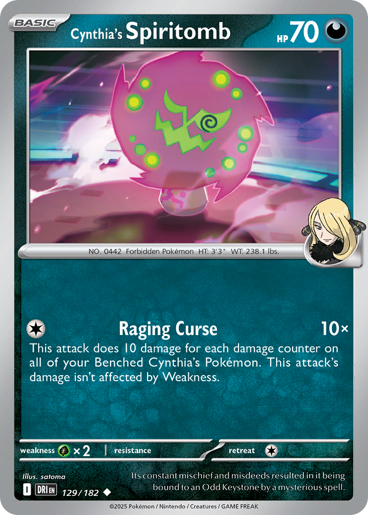 Cynthia's Spiritomb 129/244 Uncommon