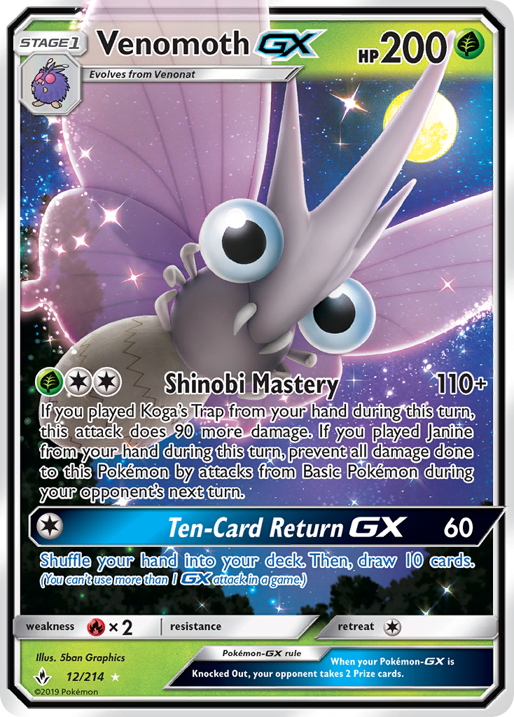 Venomoth-GX 012/234 Rare Holo GX