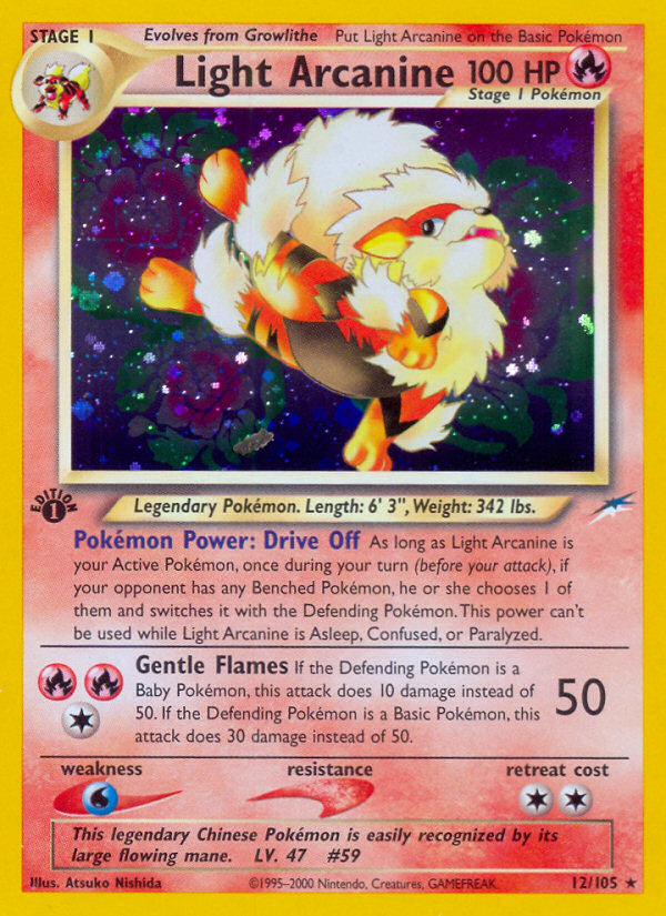Light Arcanine 012/113 Rare Holo