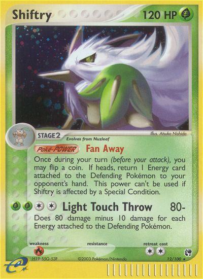 Shiftry 012/100 Rare Holo