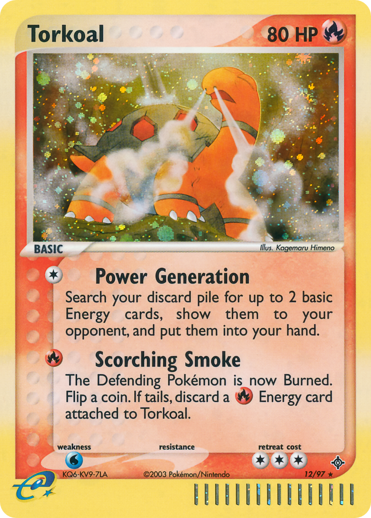 Torkoal 012/100 Rare Holo