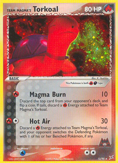 Team Magma's Torkoal 012/97 Rare Holo