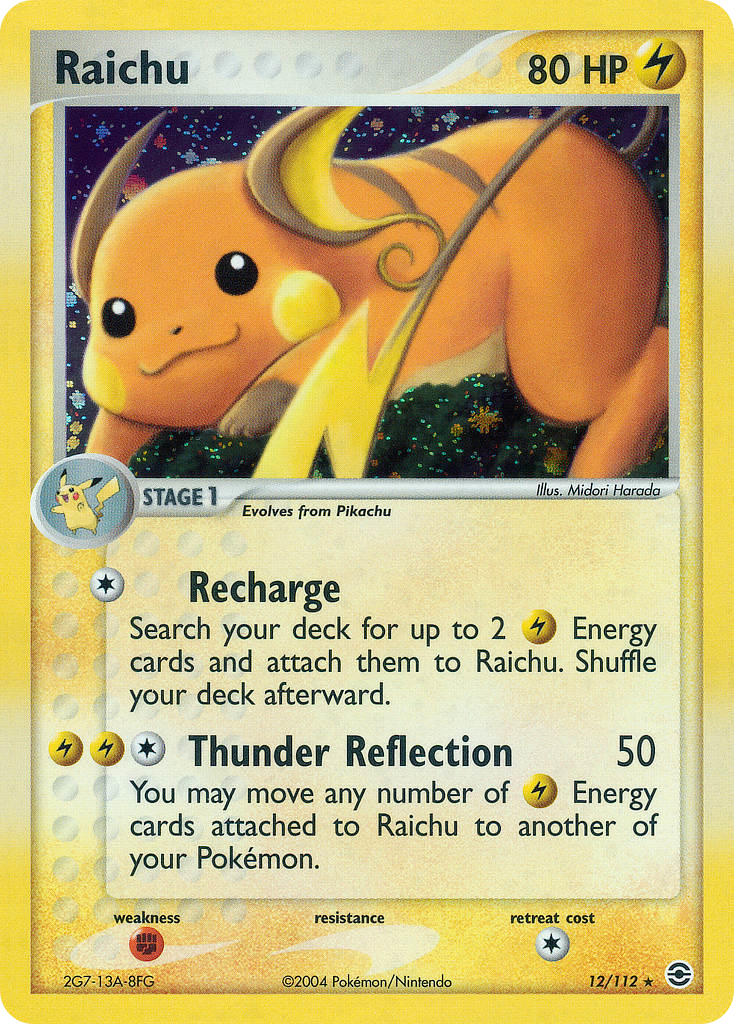 Raichu 012/116 Rare Holo