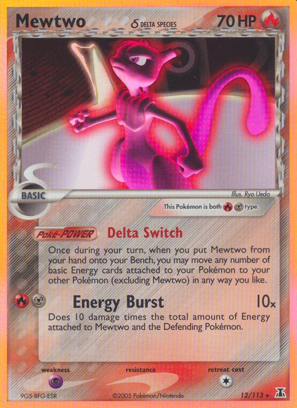 Mewtwo δ 012/114 Rare Holo