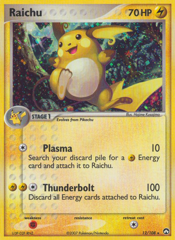 Raichu 012/108 Rare Holo