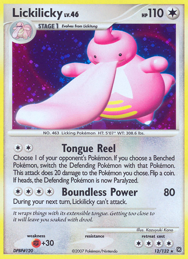 Lickilicky 012/132 Rare Holo