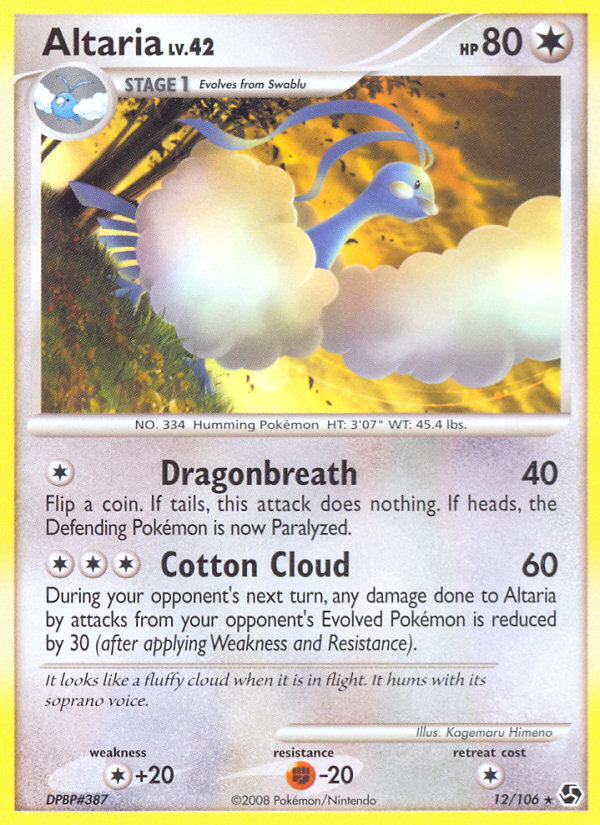 Altaria 012/106 Rare