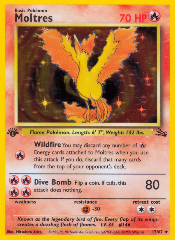 Moltres 012/62 Rare Holo