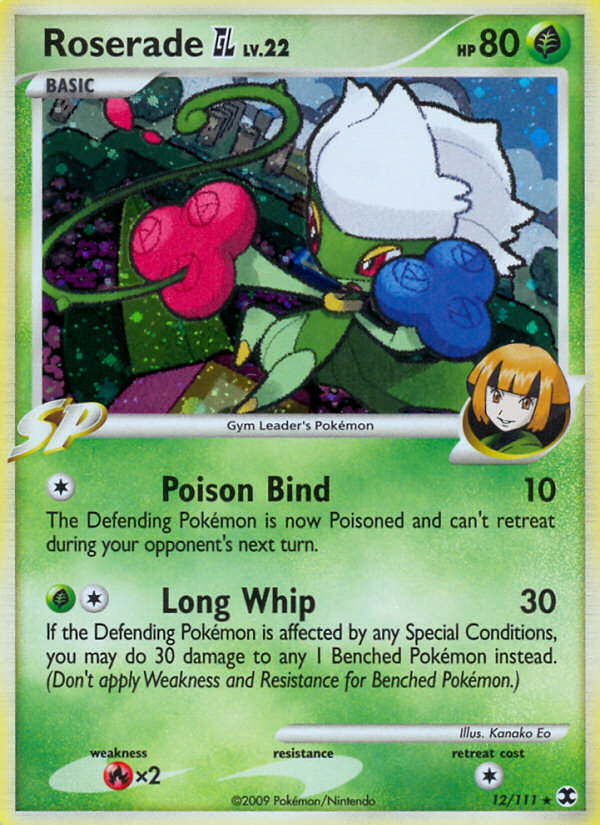 Roserade GL 012/120 Rare Holo