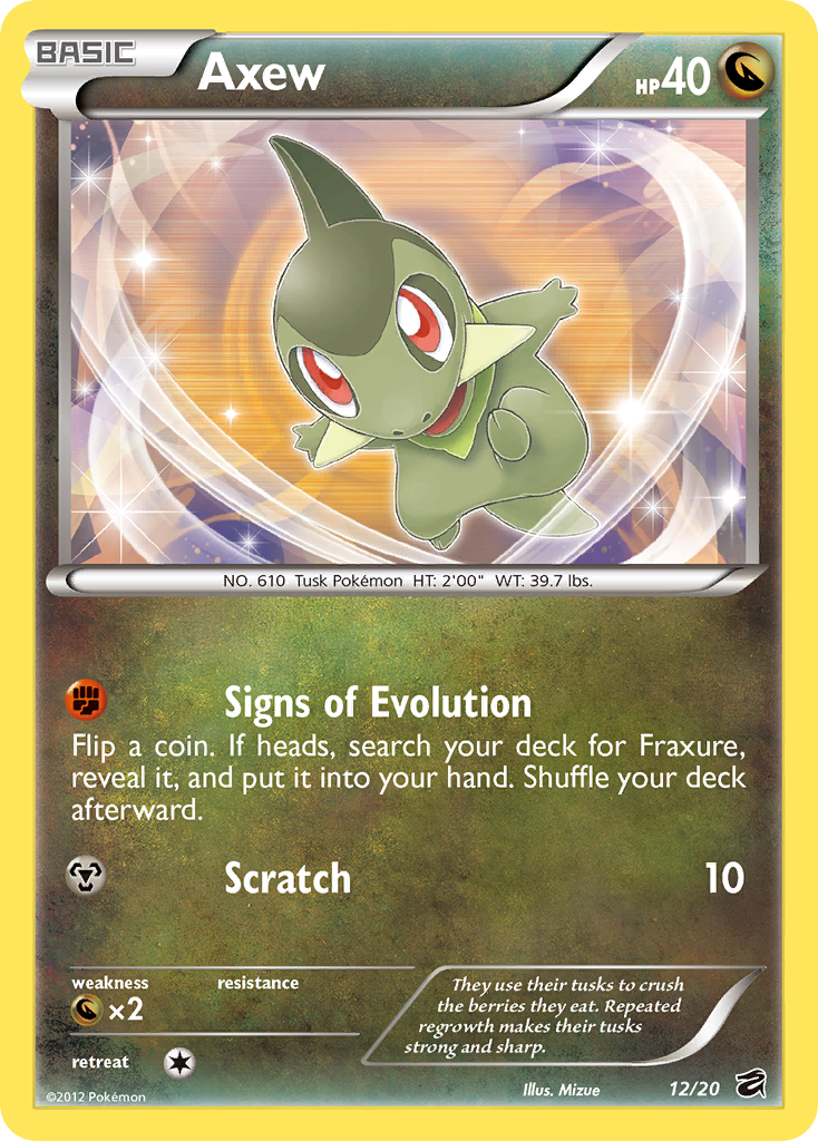 Axew 012/21 Rare Holo