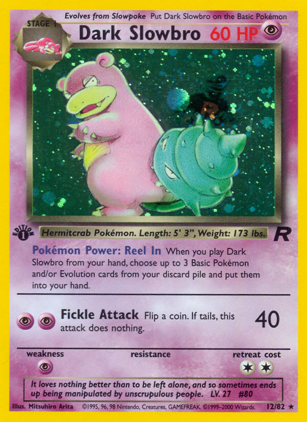 Dark Slowbro 012/83 Rare Holo