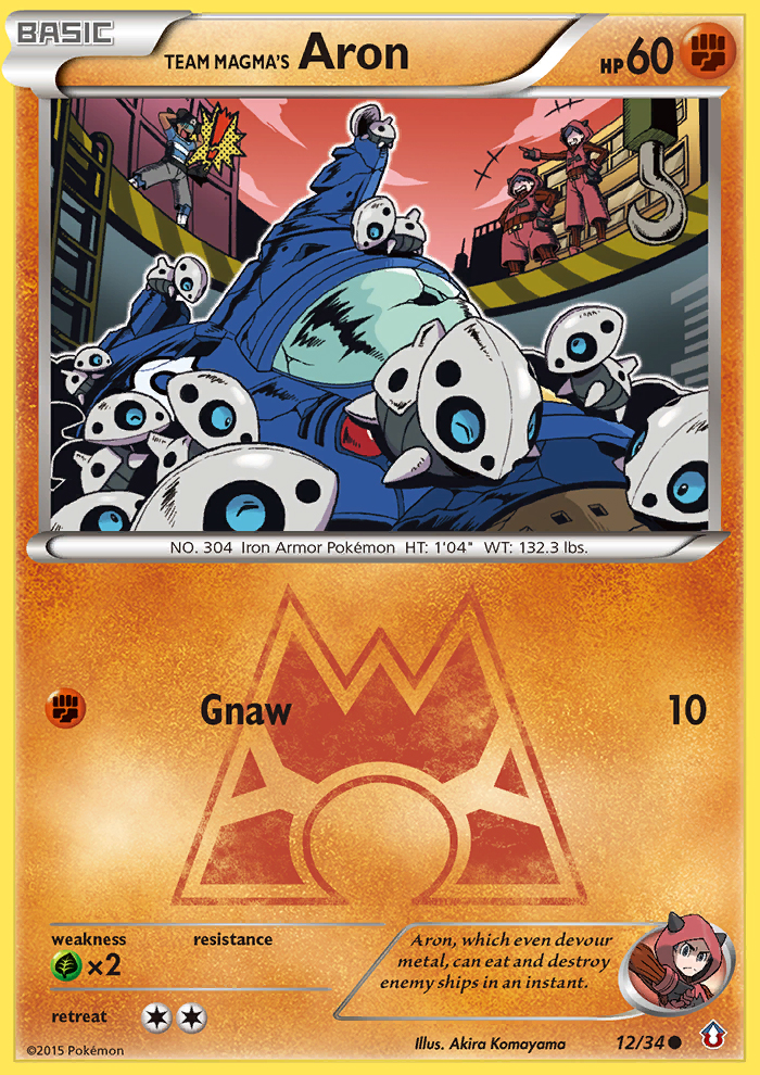 Team Magma's Aron 012/34 Common