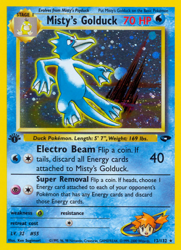 Misty's Golduck 012/132 Rare Holo