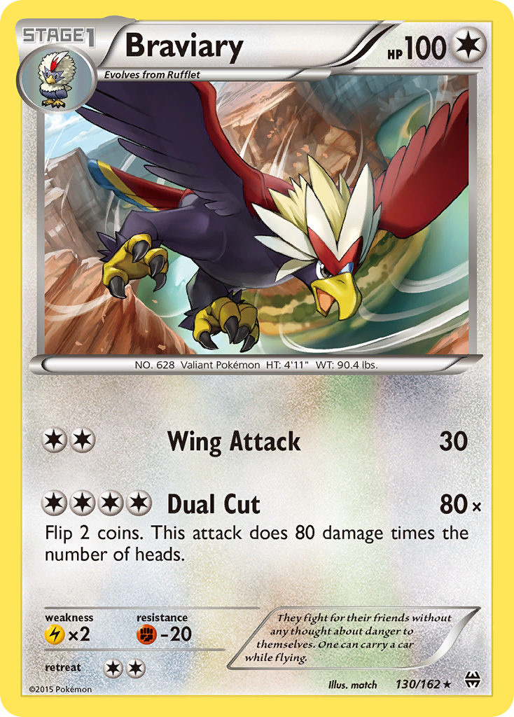 Braviary 130/165 Rare
