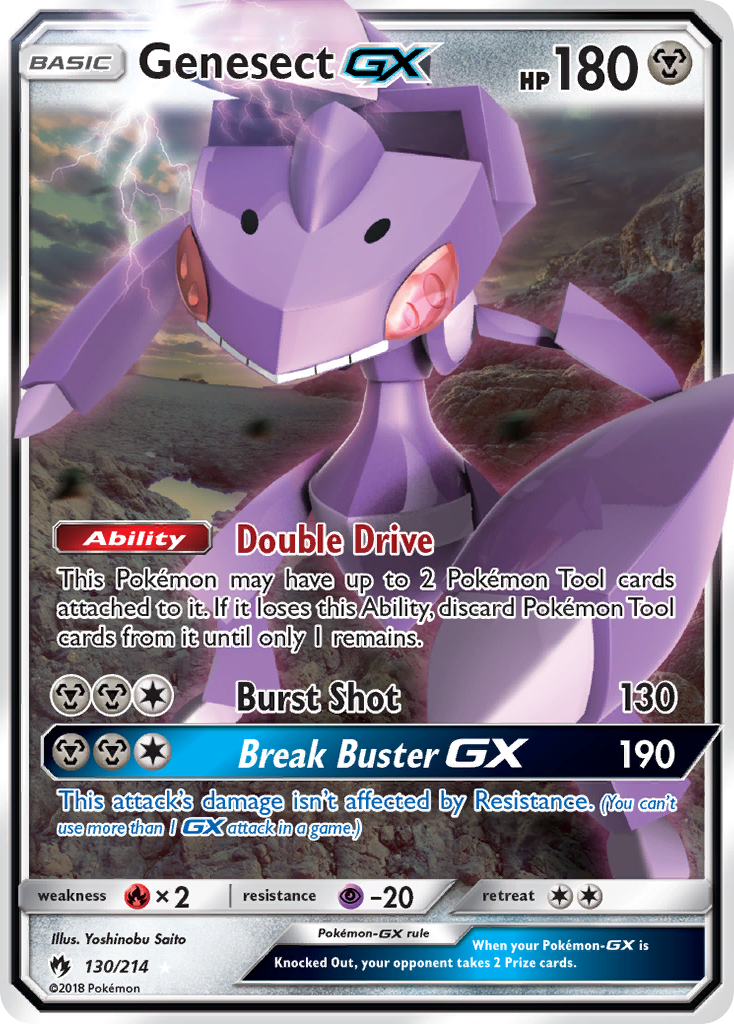 Genesect-GX 130/240 Rare Holo GX