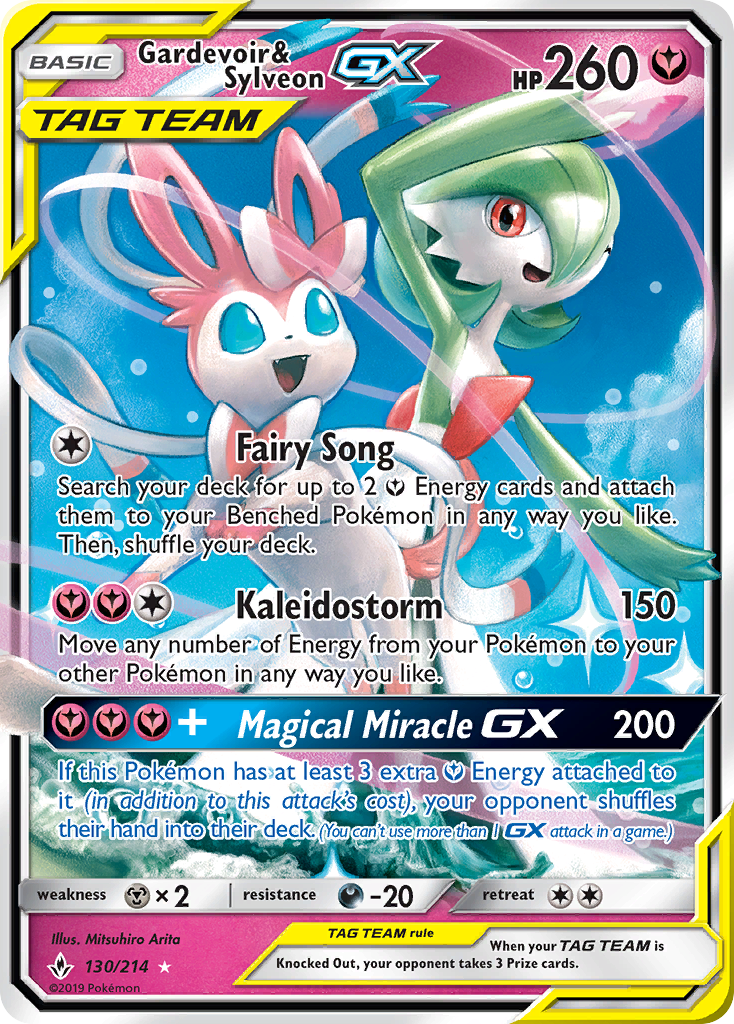 Gardevoir & Sylveon-GX 130/234 Rare Holo GX