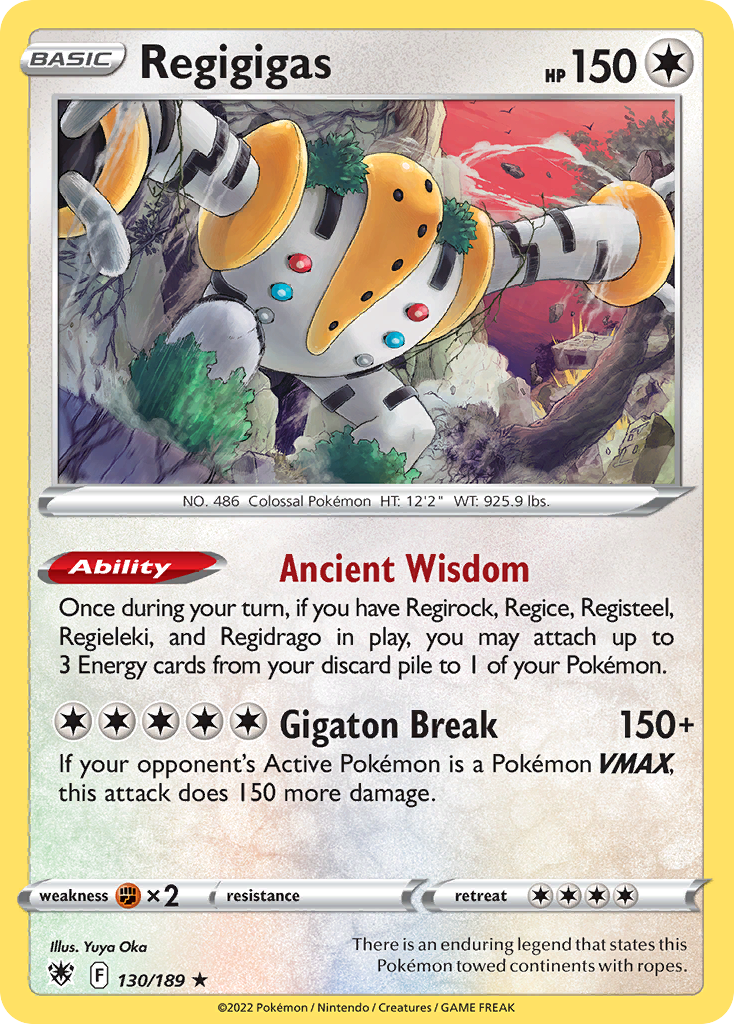 Regigigas 130/216 Rare Holo