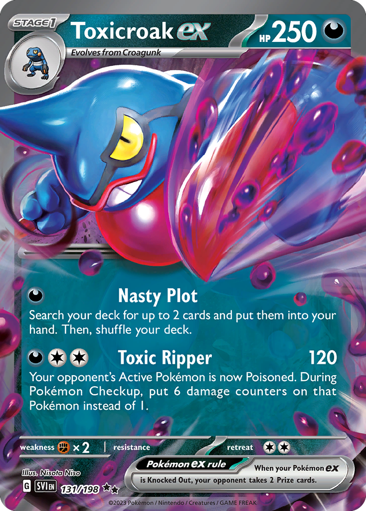 Toxicroak ex 131/258 Double Rare