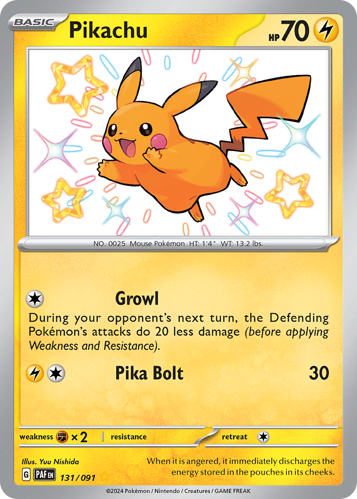 Pikachu 131/245 Shiny Rare