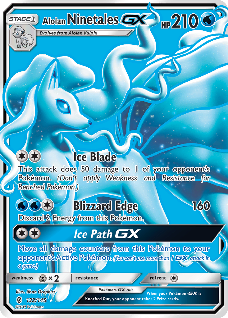 Alolan Ninetales-GX 132/180 Rare Ultra