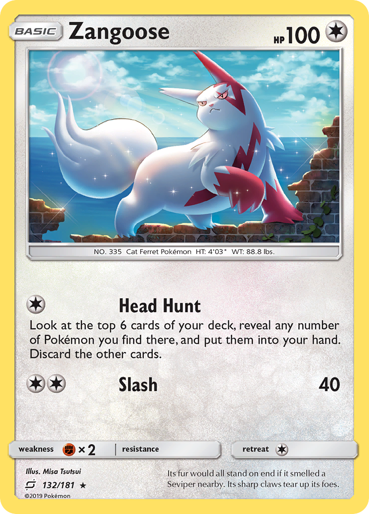 Zangoose 132/198 Rare Holo