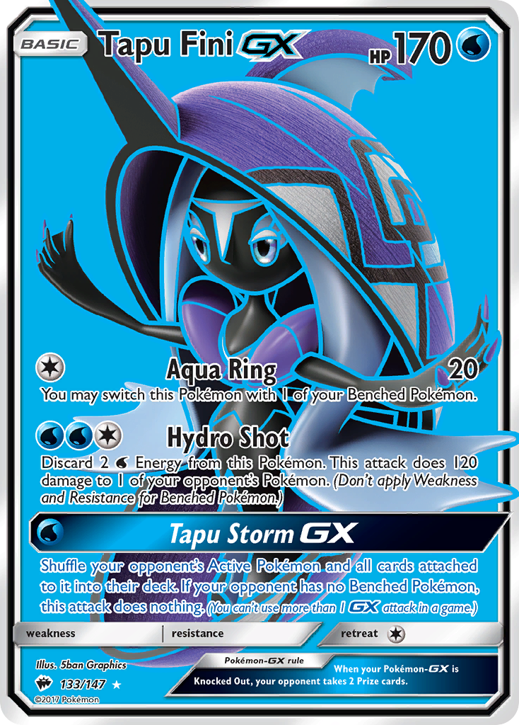 Tapu Fini-GX 133/177 Rare Ultra