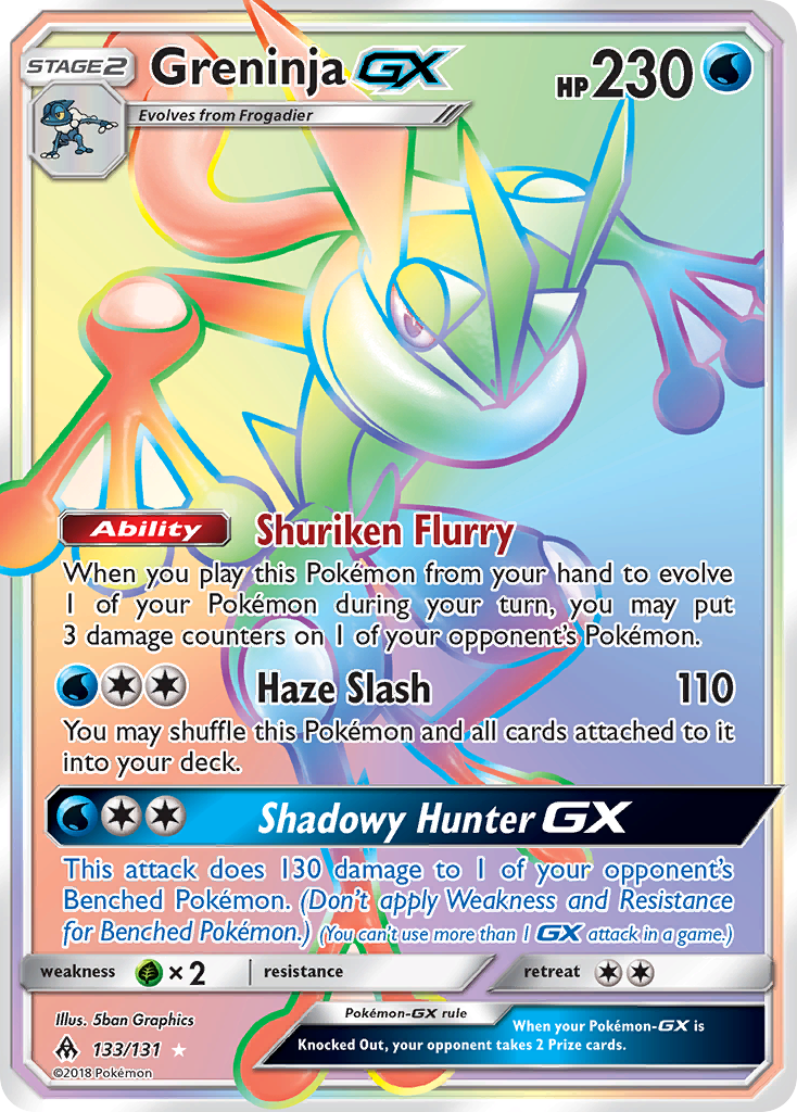Greninja-GX 133/150 Rare Rainbow