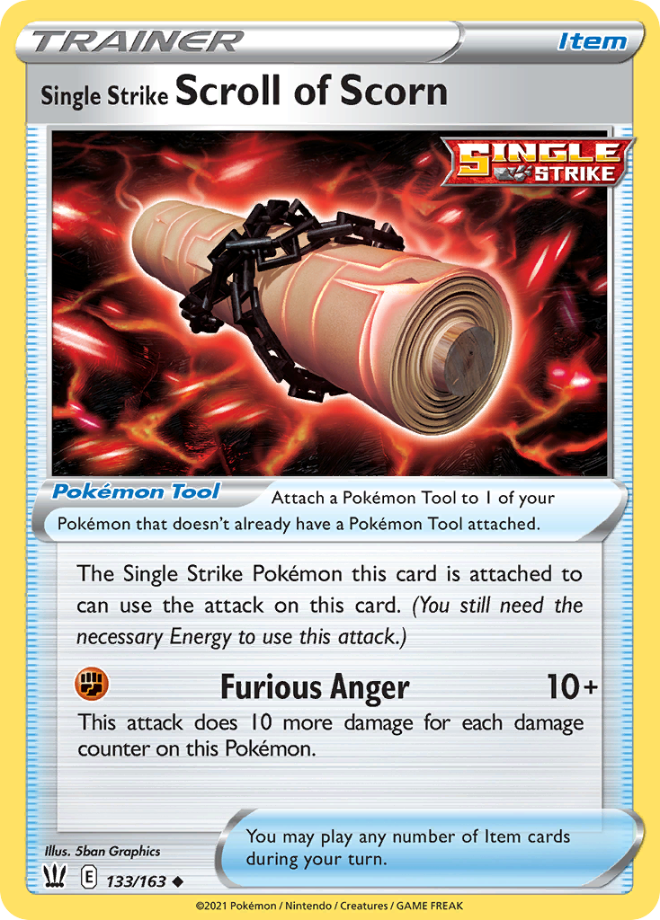 Single Strike Scroll of Scorn 133/183 Uncommon