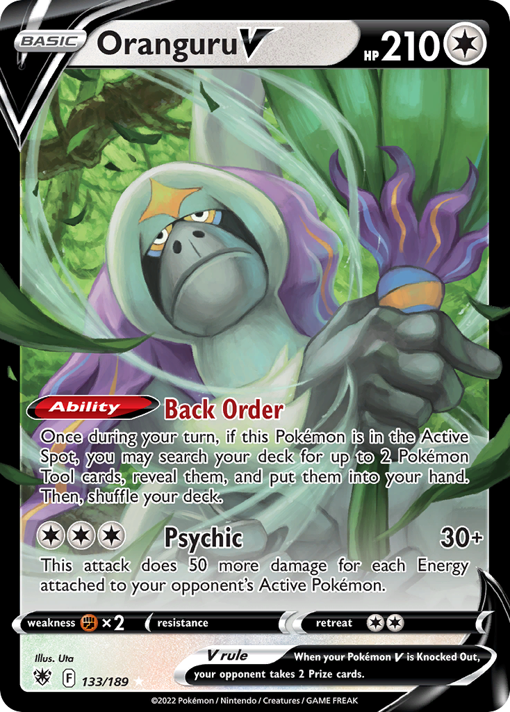 Oranguru V 133/216 Rare Holo V