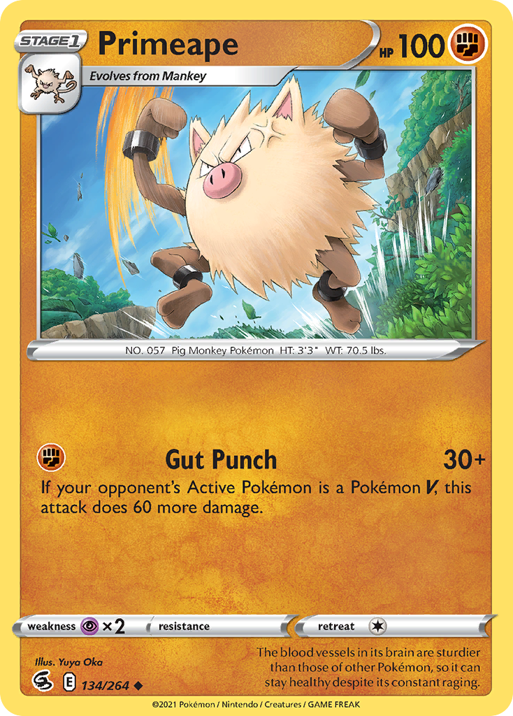 Primeape 134/284 Uncommon
