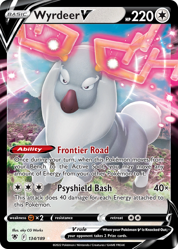 Wyrdeer V 134/216 Rare Holo V