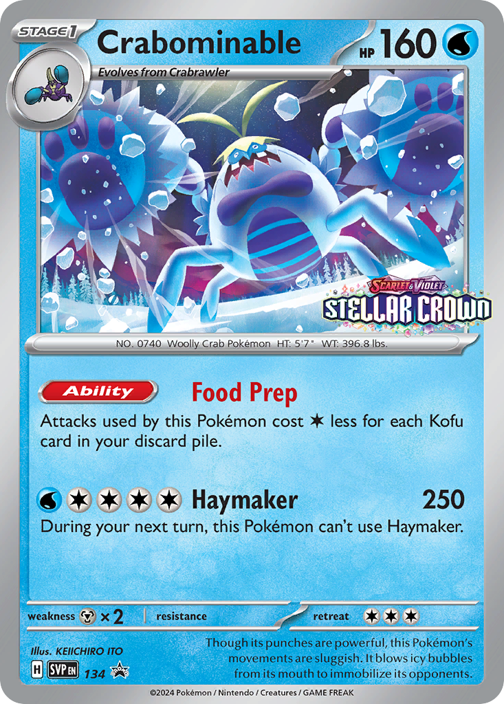 Crabominable 134/196 Promo