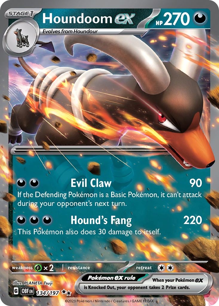 Houndoom ex 134/230 Double Rare