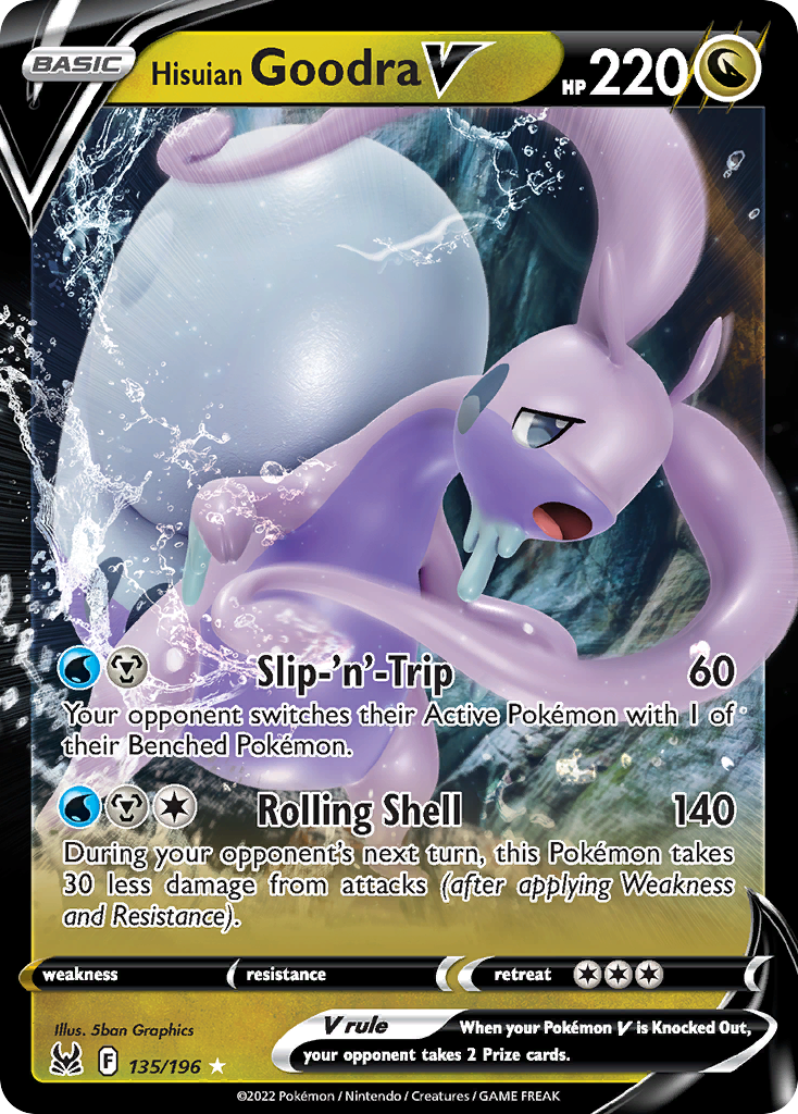 Hisuian Goodra V 135/217 Rare Holo V