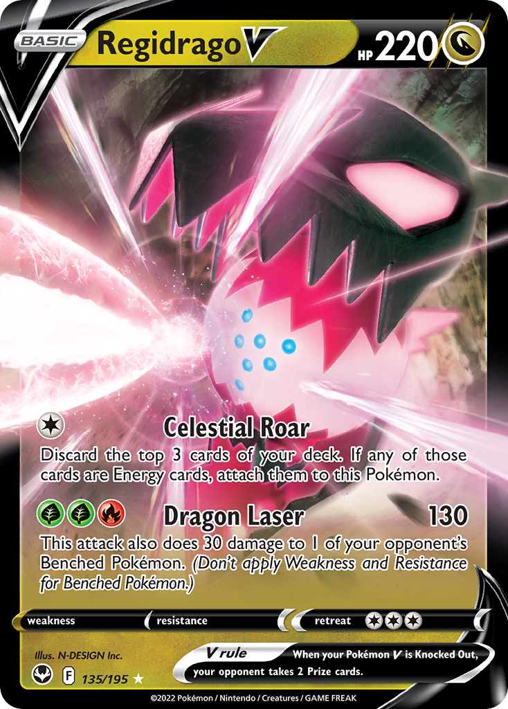 Regidrago V 135/215 Rare Holo V