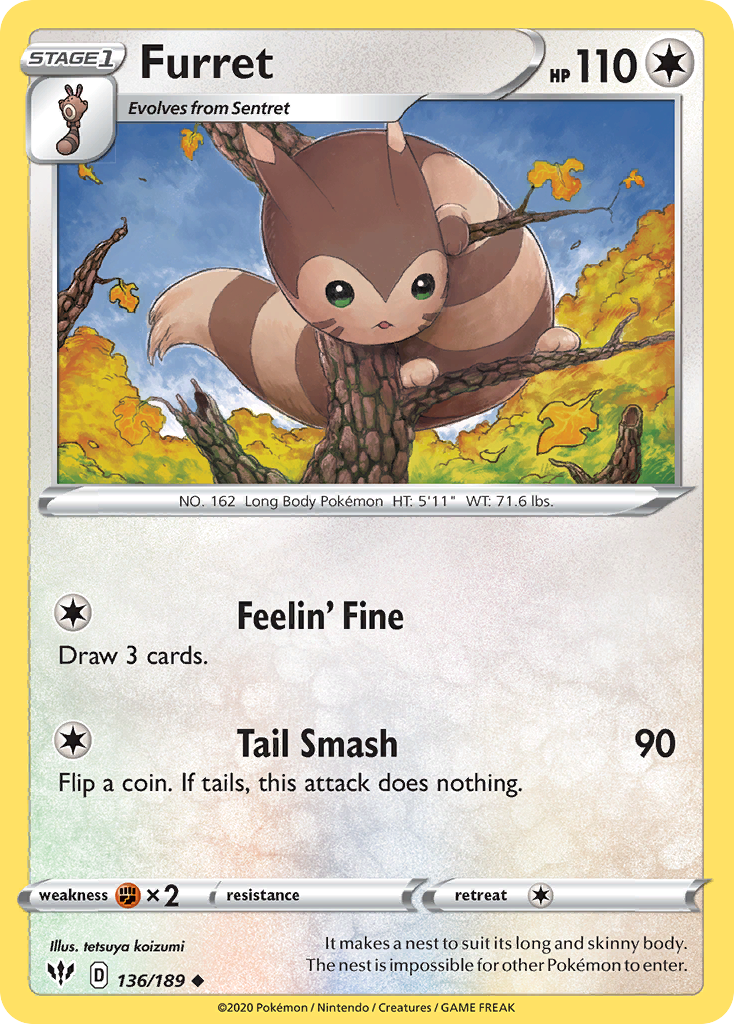 Furret 136/201 Uncommon
