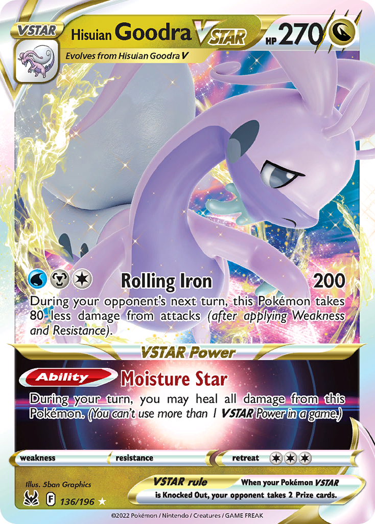 Hisuian Goodra VSTAR 136/217 Rare Holo VSTAR