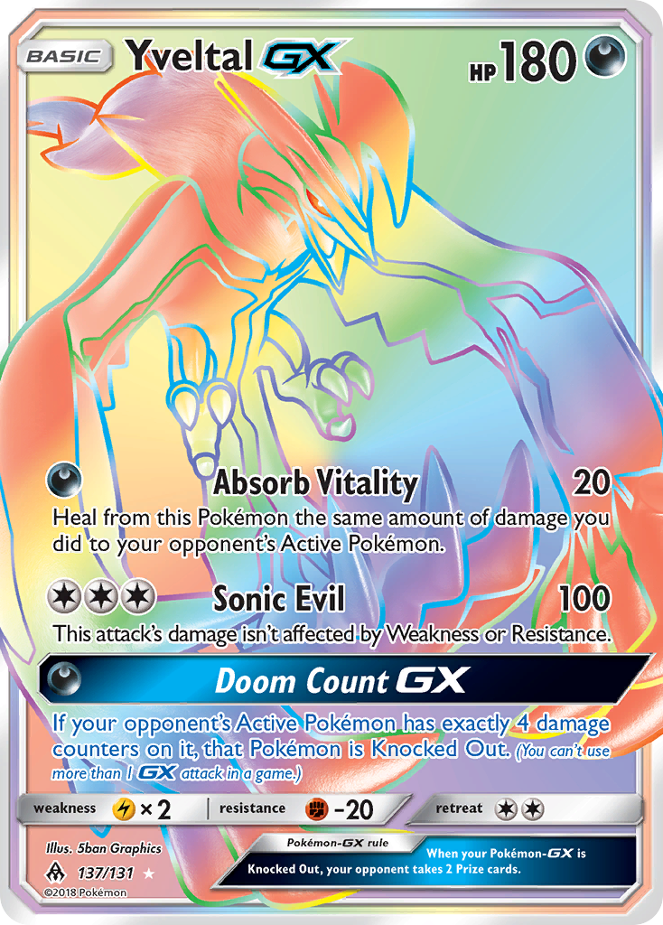 Yveltal-GX 137/150 Rare Rainbow