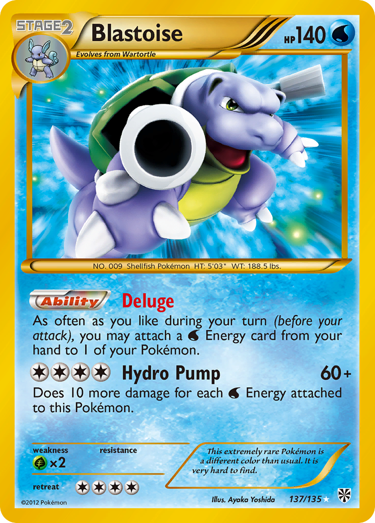 Blastoise 137/138 Rare Secret