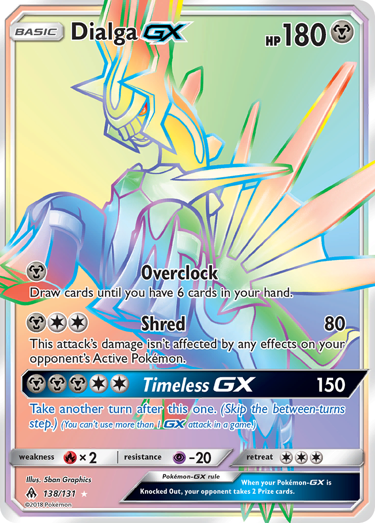Dialga-GX 138/150 Rare Rainbow