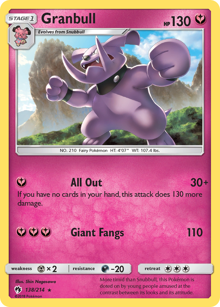 Granbull 138/240 Rare