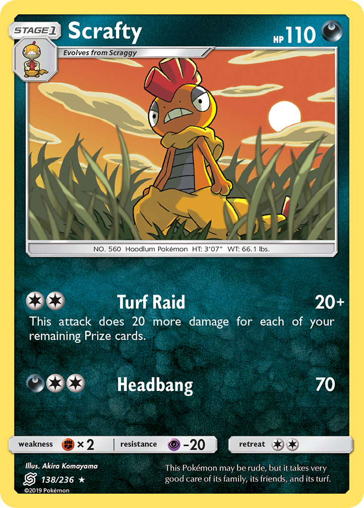 Scrafty 138/260 Rare