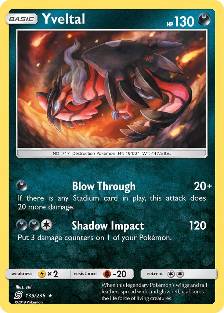 Yveltal 139/260 Rare Holo