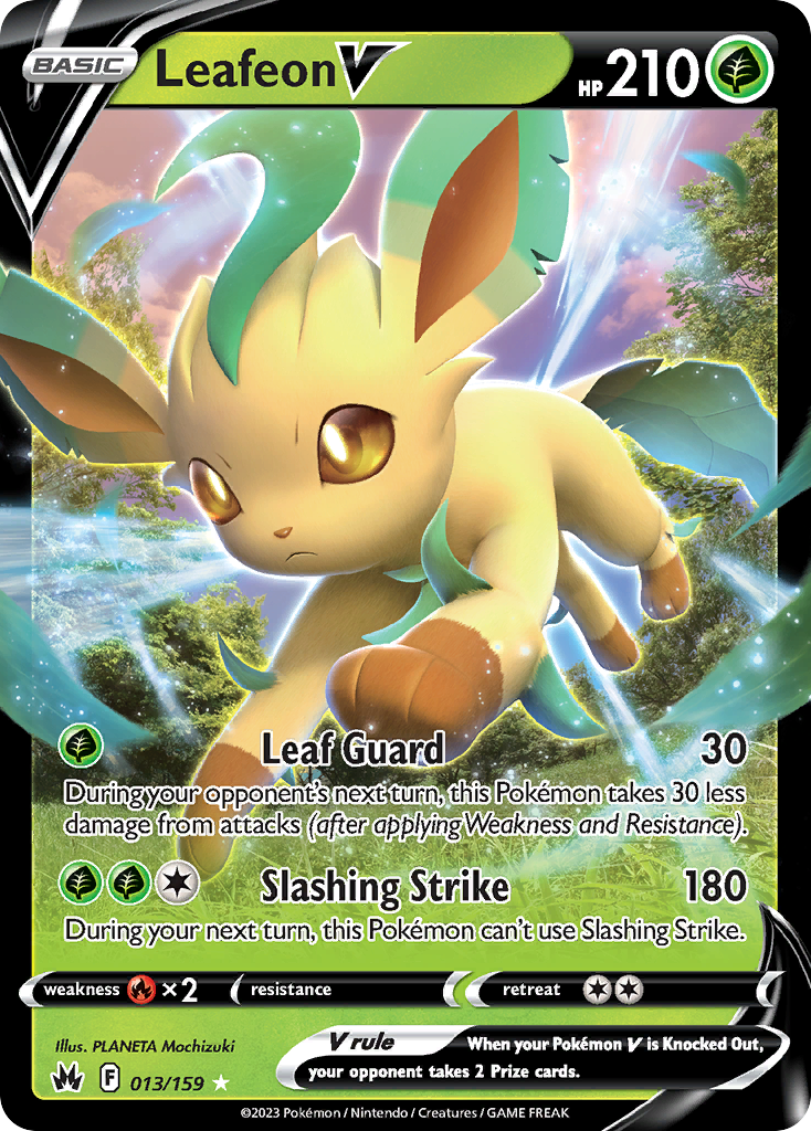 Leafeon V 013/160 Rare Holo V