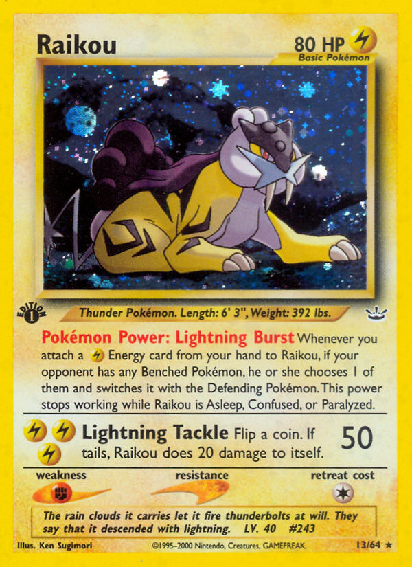 Raikou 013/66 Rare Holo