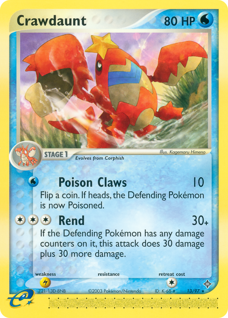 Crawdaunt 013/100 Rare