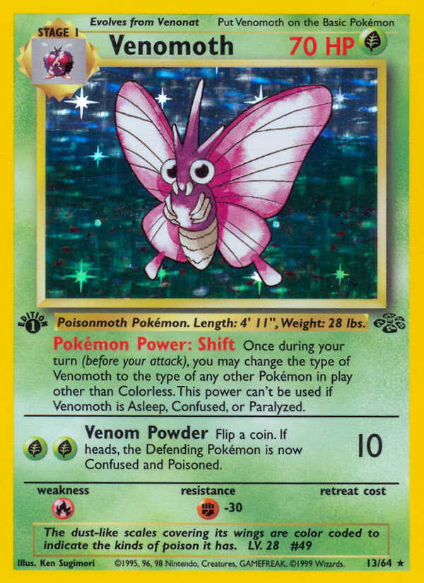 Venomoth 013/64 Rare Holo