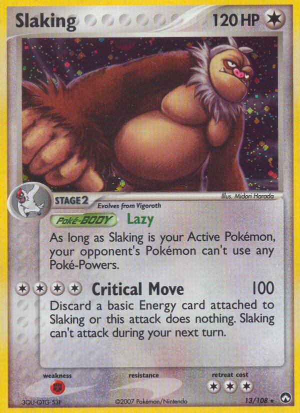Slaking 013/108 Rare Holo